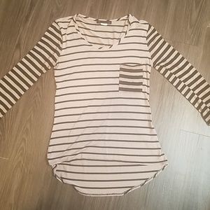 Long Sleeve Stripped Shirt
